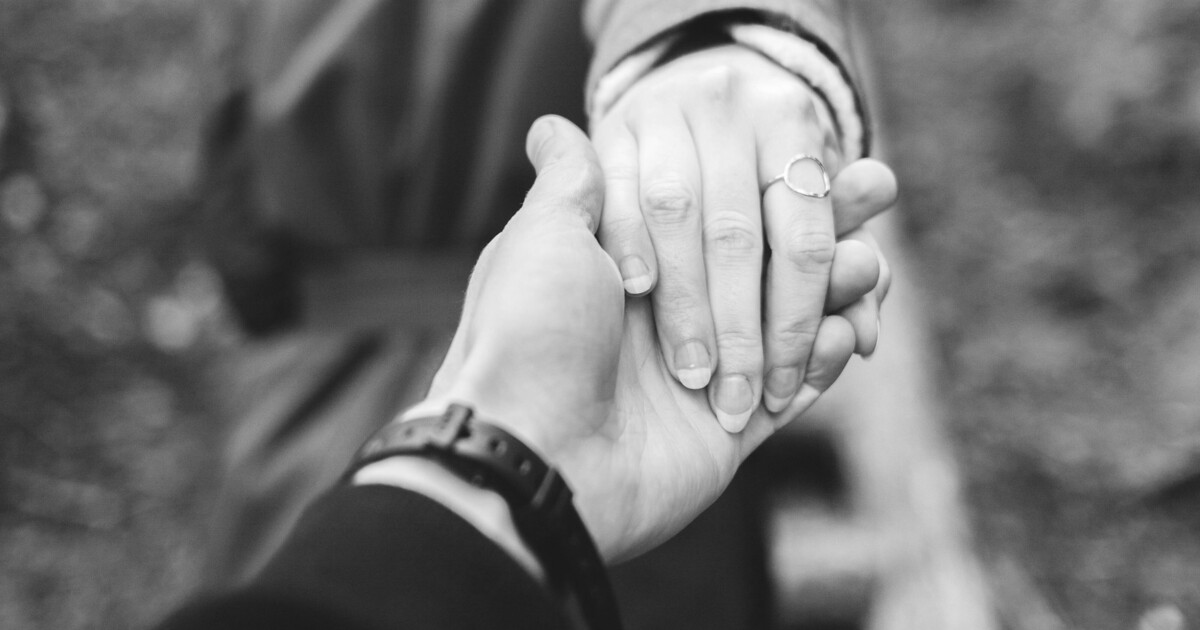 Person following another blindly through forest - metaphor for trusting AI without verification